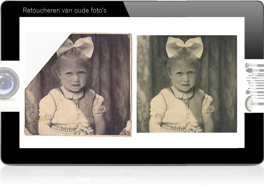 inkleuren oude zwart wit foto
